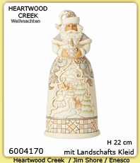      Disney Jim Shore Heartwood Creek                                               6004170   Santa mit Landschaftskleid                                                 erhältlich im Kristallzentrum                                                                      