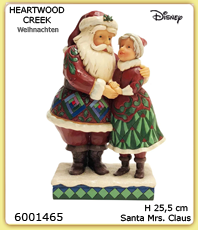      Disney Jim Shore Heartwood Creek  Santa  und Frau Claus 
 16cm 6001465                                                                                                erhältlich im Kristallzentrum                                                                      