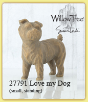                                                            Love my Dog  small, standing   27791  Family              Willow Tree  Figuren                                                              Demdaco collection                   