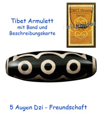   Tibet Amulett   Dzi Steine Achat   