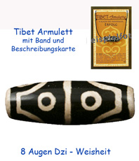    Tibet Amulett  Dzi Steine Achat   