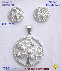       Baum des Lebens                     Ohrringe Anhnger Set Silberschmuck                                                                      