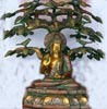    Buddha Messing Baum des Lebens  