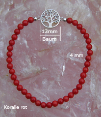   Armband Koralle   Kugel Armband Baum des Lebens                                                                                                          