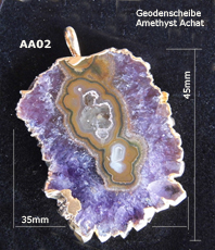 Edelsteinscheibe amethyst    