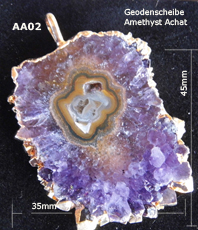 Edelsteinscheibe amethyst    