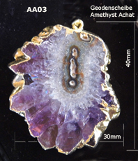 Edelsteinscheibe amethyst    