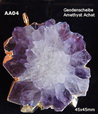 Edelsteinscheibe amethyst    