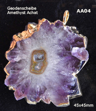 Edelsteinscheibe amethyst    