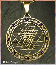  Sri Jantra Schmuck   Yantra   Schutzamulett    einstein design Schmuck aus Edelstahl  * Esoterik *    