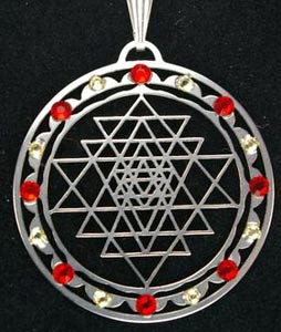  Sri Jantra Schmuck  Schutzamulett    einstein design Schmuck aus Edelstahl  * Esoterik *    