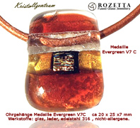   Design von Ida Kiss Rozetta ART Schmuck aus Glas Rozetta 