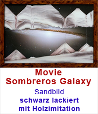                   Sandbild                            " Movie Sombreros Galaxy " Outer Space ist eine Fantasiewelt im All. Das Hintergrundbild ist ein Airbrush-Bild 