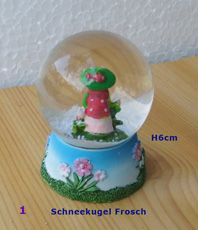   Frosch  Schneekugel  